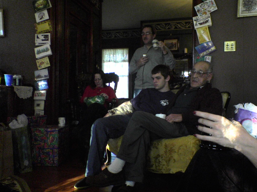 Cindy, Troy, Justin, & Bill - Christmas 2003