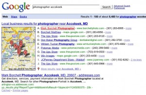 photographer gets number one listing on search